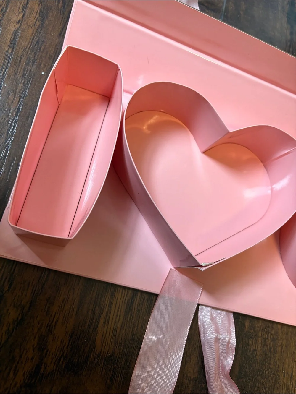 Party City Pink Heart & Letter Snack Tray Set